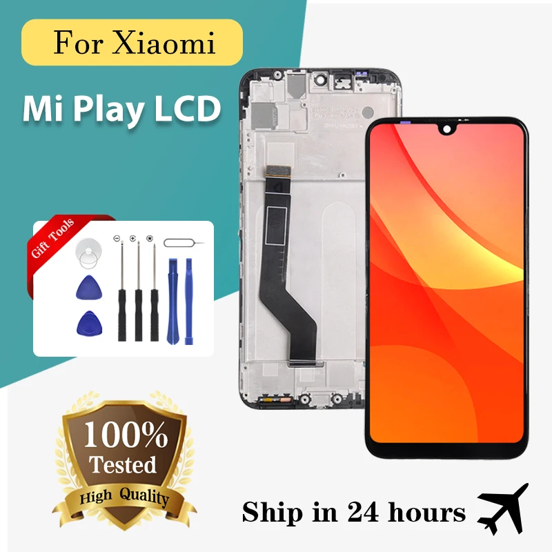 

Brand New 5.84 Inch MI Play Display For Xiaomi Play Lcd With Touch Screen Panel Digitizer M1901F9E Assembly Free Ship With Tools