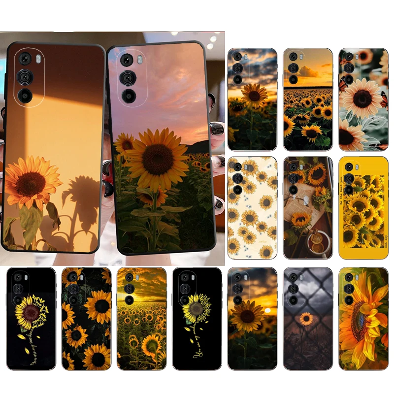 

Sunflower Phone Case for Moto E22i E22 E32 E40 E20 Edge X30 20 Lite 20Pro 30 Neo Ultra Fusion E7Power E7 E6 Plus Funda