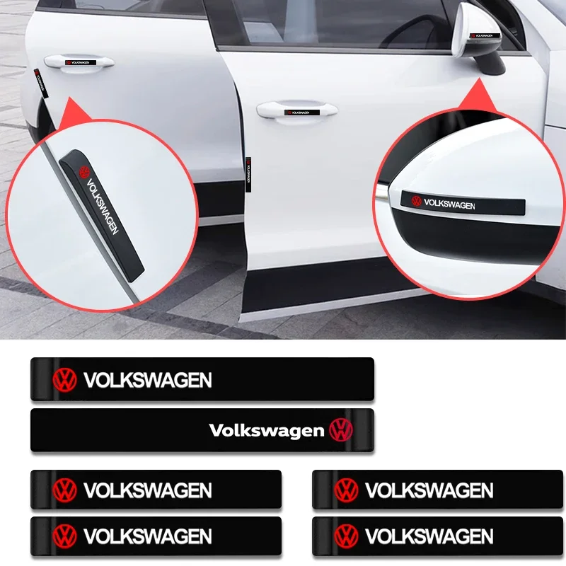 6 шт. защитная полоса для дверей автомобиля защита от царапин Volkswagen VW Touran Beetle Golf