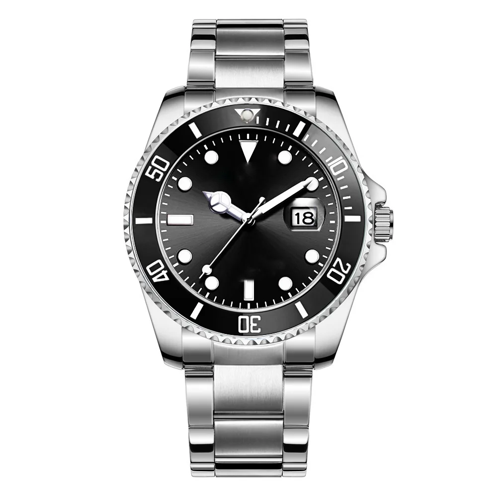 Men's Watch Fashion Luminous Watch Business Steel Strap Automatic Non-Machine Men Wristwatch Luxury Quartz Watches for Men