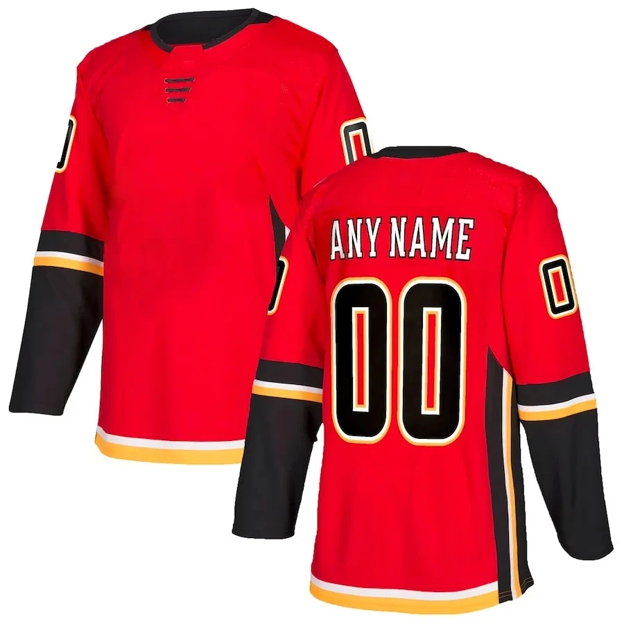 

Customized Hockey Jersey Canada Calgary Ice Hockey Jersey Personalized Your Name Any Number Sport Sweater All Stitch More Style