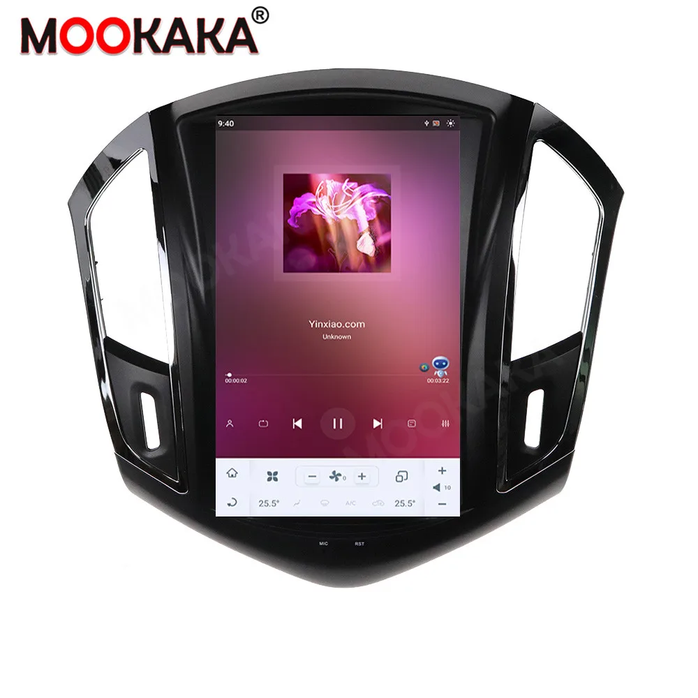 

Для chevrolet cruze 2013-2015 Tesla Style 8 ГБ + 128 ГБ Android 13.0 GPS-навигация Стерео головное устройство Мультимедийный плеер Радио HD DSP