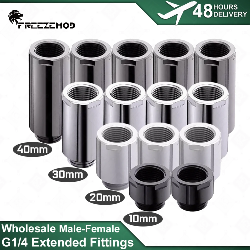 Оптовая продажа FREEZEMOD Мужской Женский удлиненный фитинг 10 мм/20 мм/30 мм/40 мм Латунь