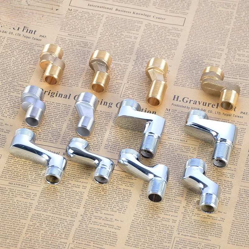 Смеситель для душа и ванны медный утолщенный высокий длинный изогнутый