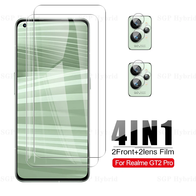 

Закаленное защитное стекло для экрана 4 в 1 для Oppo Realme GT2 Pro, стекло для объектива камеры Realmi GT 2 Pro GT2Pro RealmyGT2 Pro, защитная пленка