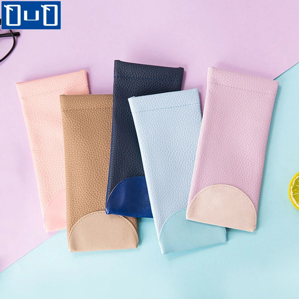 

New Soft PU Leather Glasses Storage Bag Sunglasses Box Portable Waterproof Pouch Glasses Protective Cover Eyewear Storage Bag