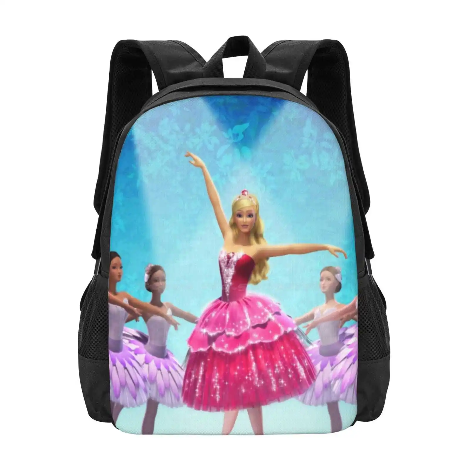 Club 4 Large Capacity School Backpack Laptop Bags Dollhouse 2000S Vintage Patterns Dolls Doll Bratz Cute Unicorn Handmade Retro