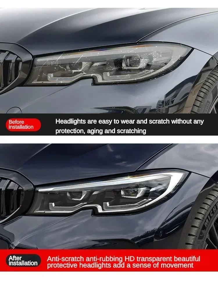 Фото Для Ford Mustang Mach-E 2024 2023 2022, внешние аксессуары, фара, защита от царапин, ТПУ, PPF, защитная ремонтная пленка от царапин №5