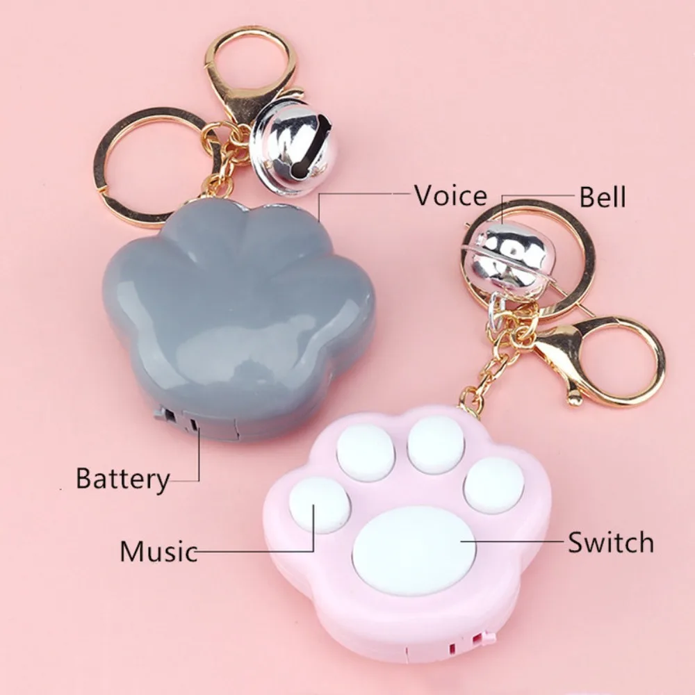 

Zinc Alloy 1PC Cat Paw Game Keychain Stress Relief Toys Electronic Memory Games Hand-brain Coordination For Kids|Adults