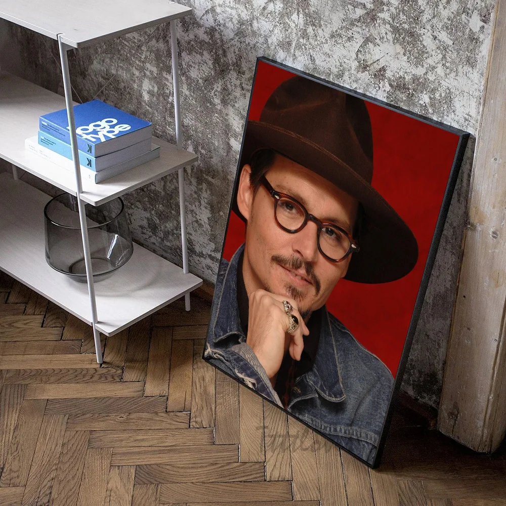 Американская звезда плакат Джонни Депп наклейки украшение для игровой комнаты