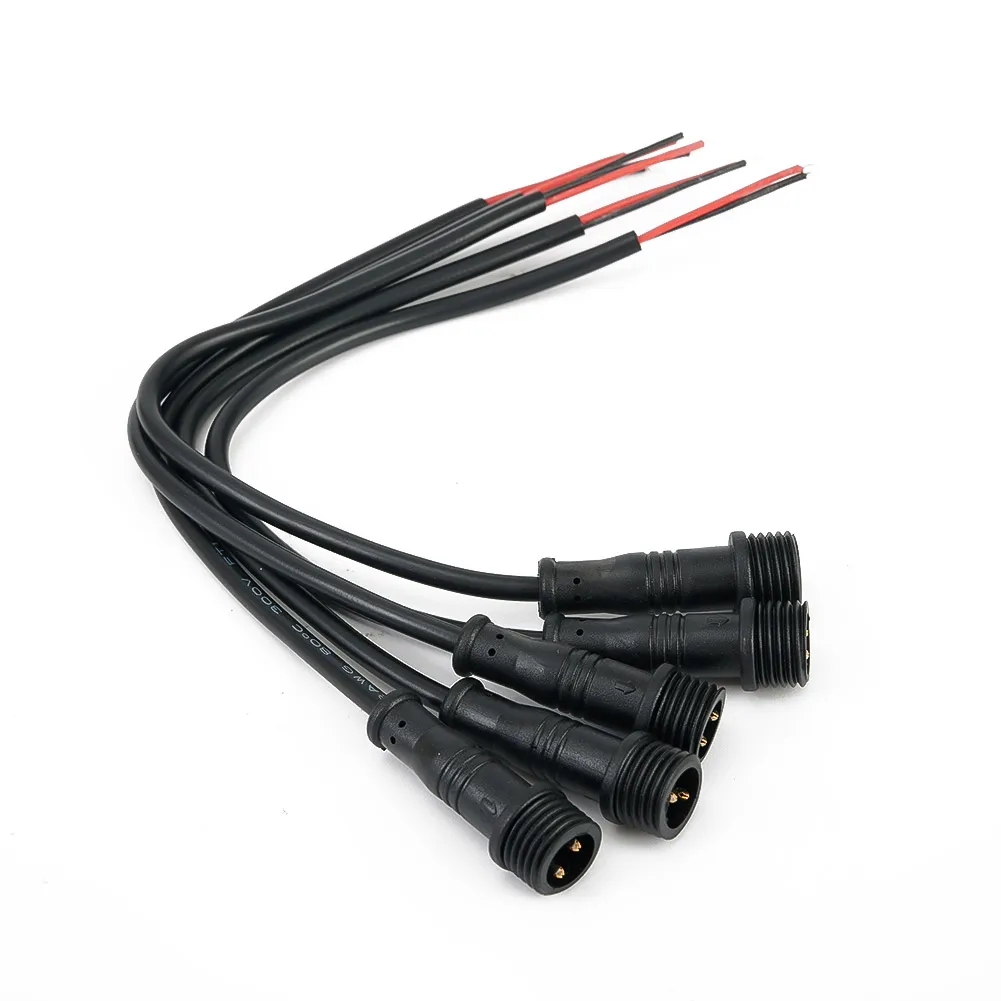 

Black Waterproof Connector Male & Female 5Pairs 0.3mm UL94V-0 IP65 Latest