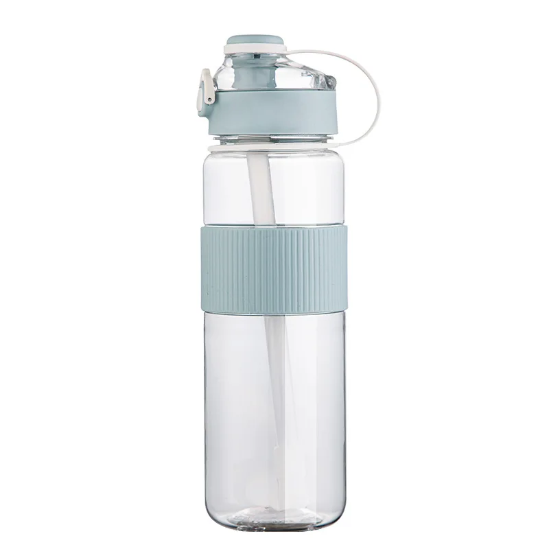 

Large Capacity with Straw Plastic Kettle Straigh Drinking Water Bottles Student Portable Drink Cups Outdoor Sports Water Bottle