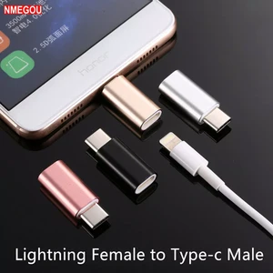 For IPhone X XR XS Max 8 7 6 6S Plus IOS 8Pin To Type-c Usb C Adapter for Huawei P20 Pro Mate 20 10 Lite Typec Charger Converter