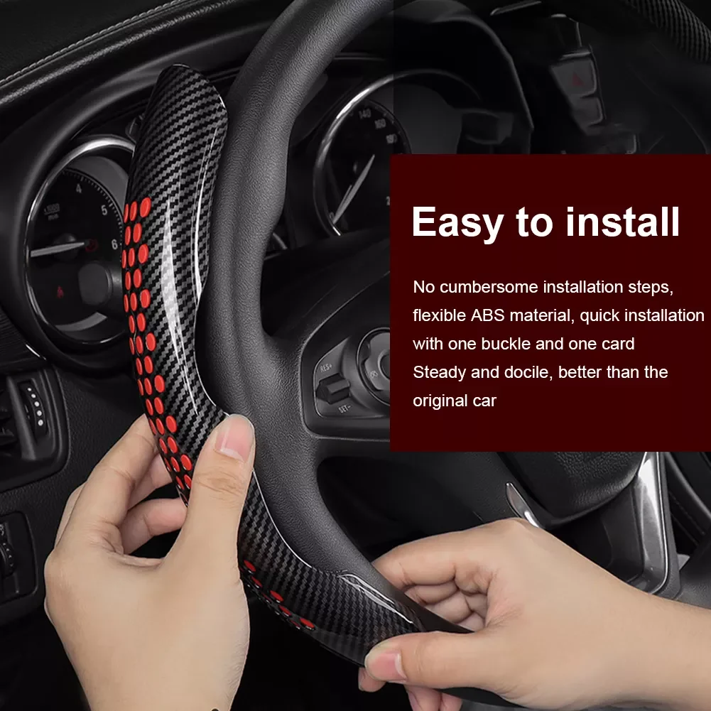 

Car Steering Wheel Cover Folk Style Durable Anti-Fingerprint Car Accessories Comfortable Grip Car-styling D7YA