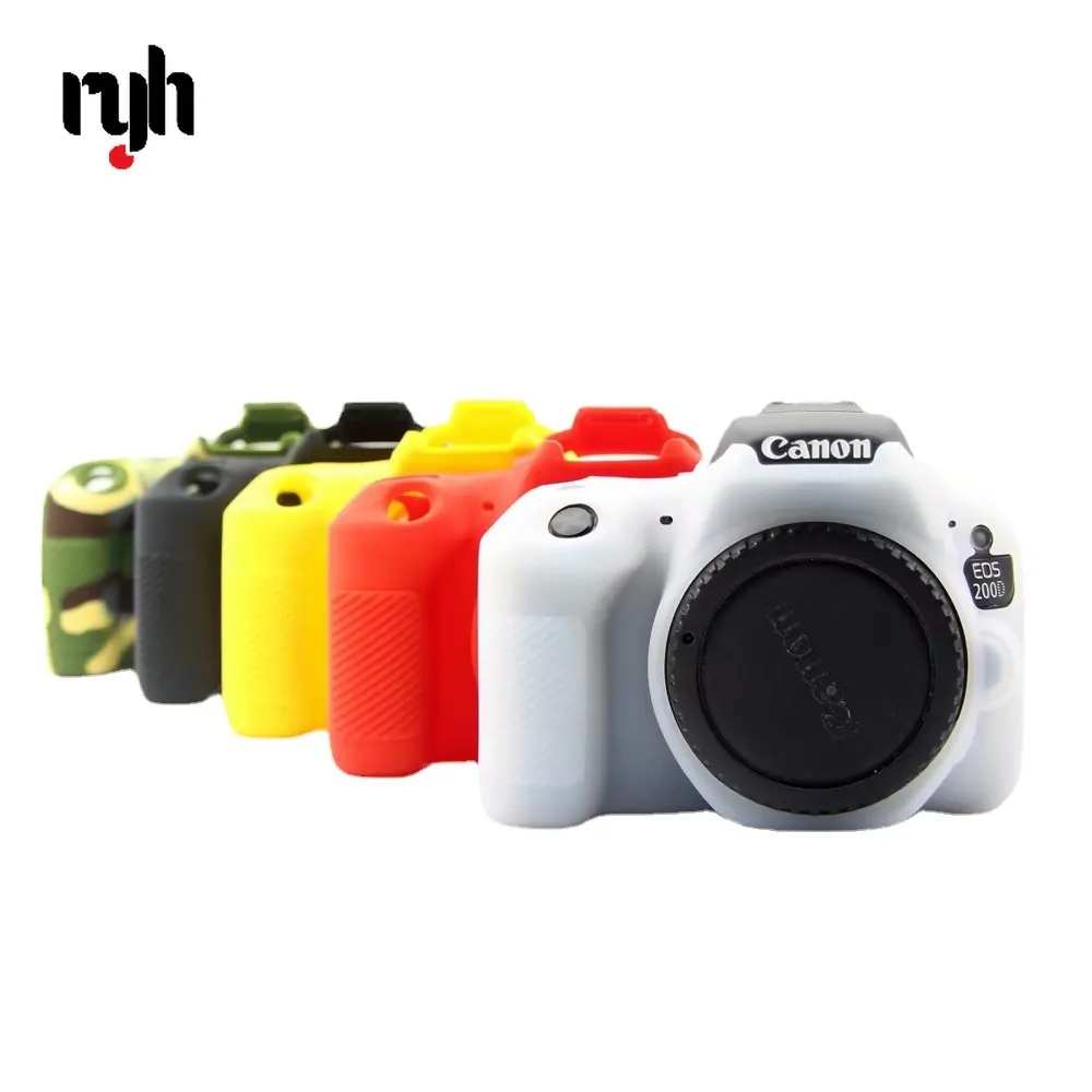 

Nice Soft Silicone Rubber Camera Protective Body Cover Case Skin For Canon 5DMark III 5D3 5D4 6D 6D2 60D 70D 77D 200D Camera Bag