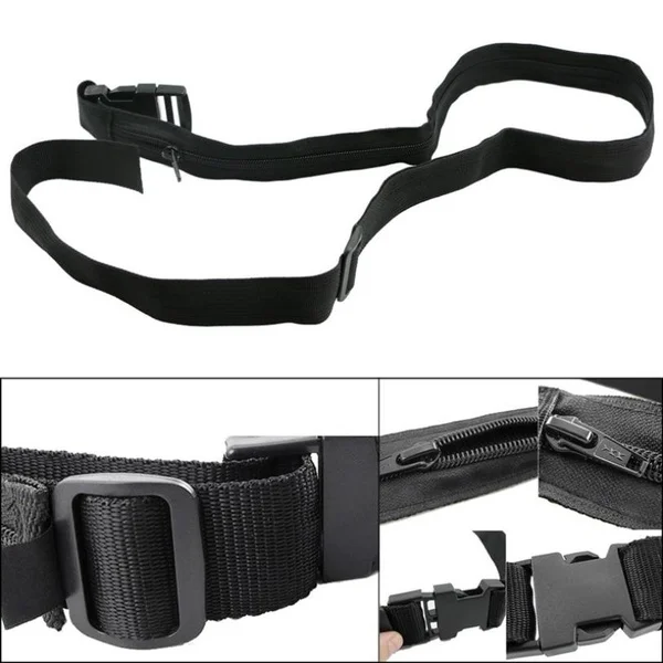 

Hidden Money Strap Belt Wallet Travel Safe Cash Anti Theft Belt Waist Bag Women Portable Waist Pack Men Secret Hiding Belt 119cm