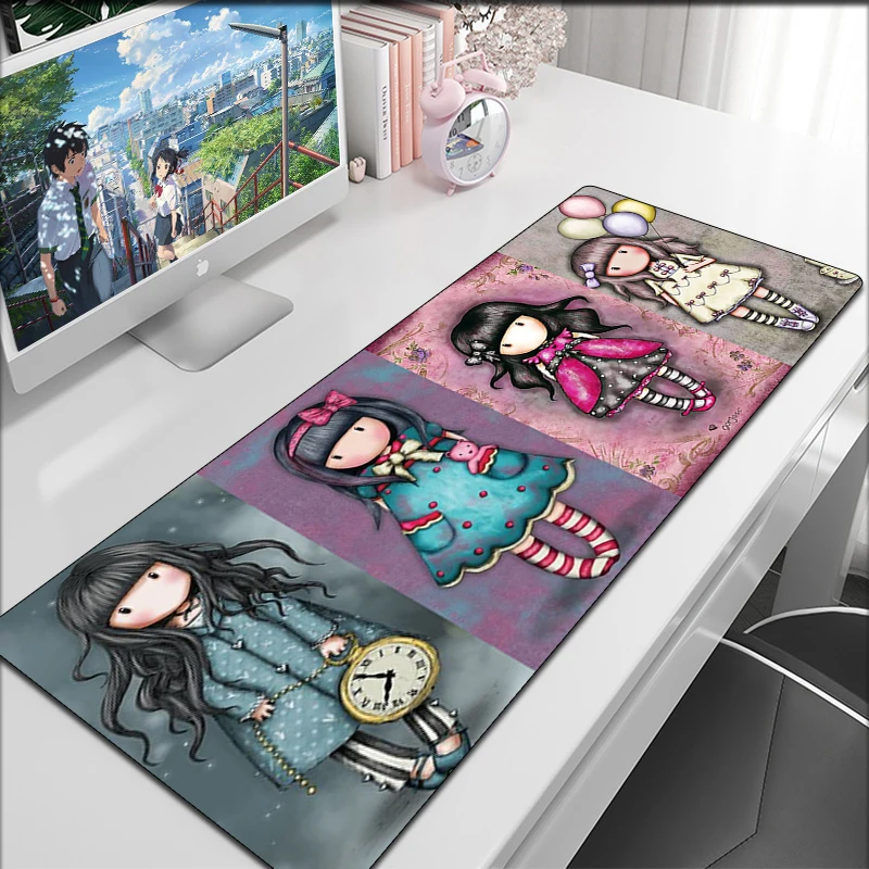 

Коврик для мышки с аниме, коврики для игр на тему Санторо, кавайные игровые милые компьютерные аксессуары, Настольный коврик, коврик для нас...