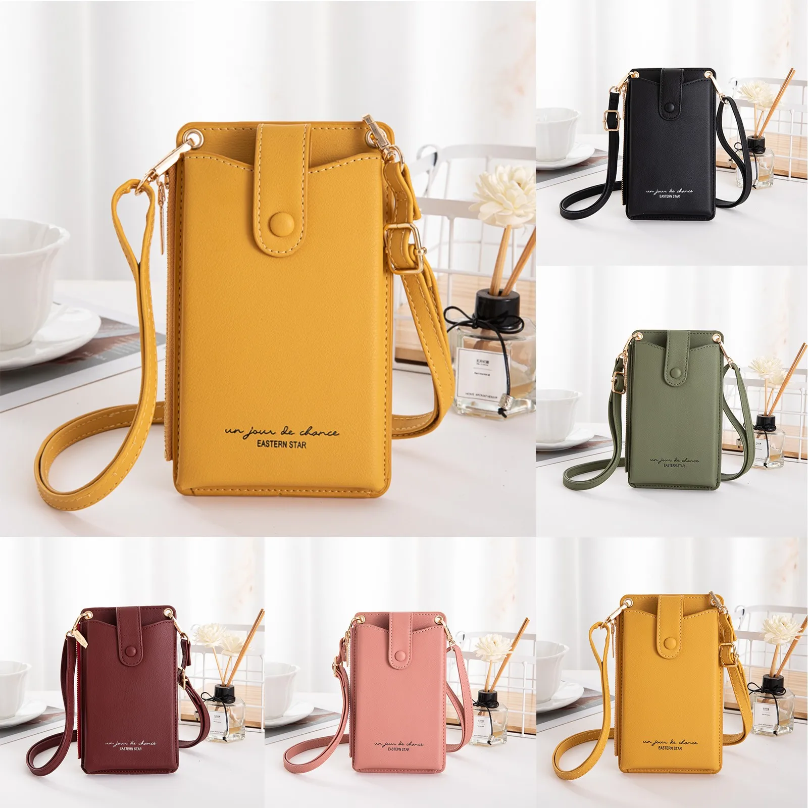

Cute Messenger Bags for Women Phone Mini Bag Shoulder Fashion Ladies Bag Multifunctional Mobile Messenger Leather Tote Computer