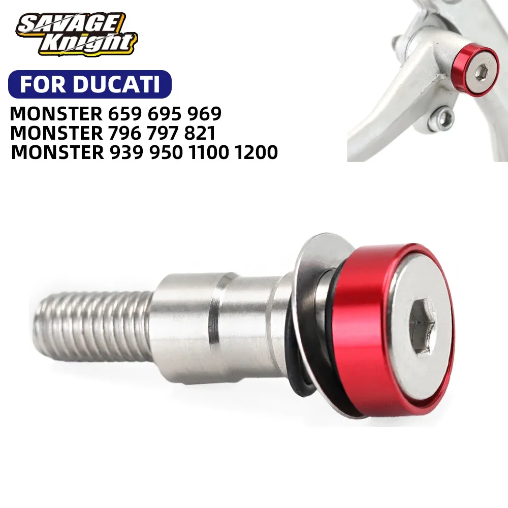 

Винт рычага переключения передач мотоцикла для DUCATI MONSTER 659 695 696 796 797 821 950 1100 1200, стальной болт педали ножного тормоза, аксессуары