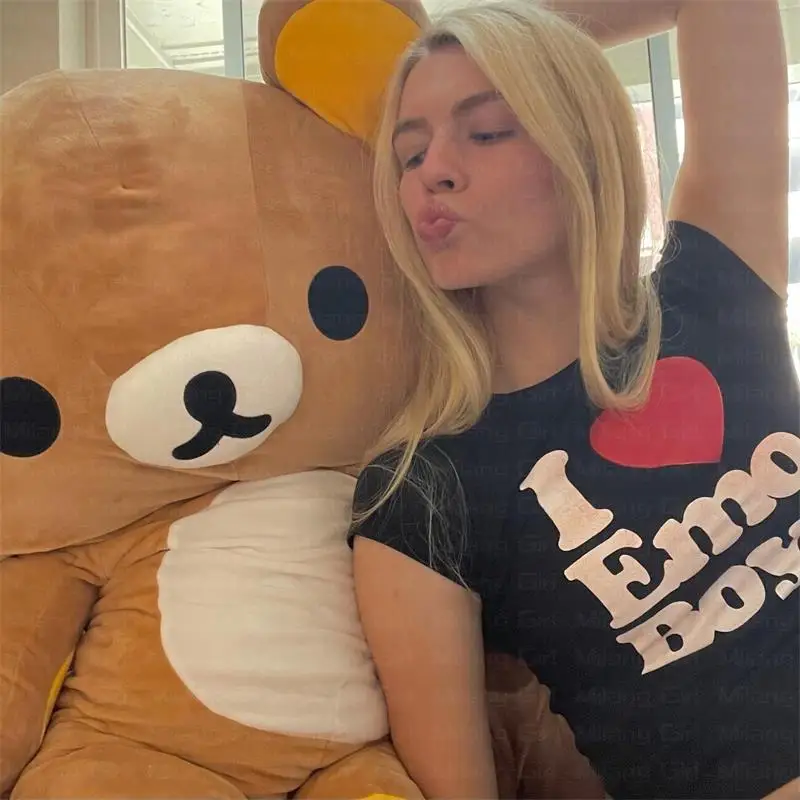 Женская короткая футболка в стиле Харадзюку с надписью Goth