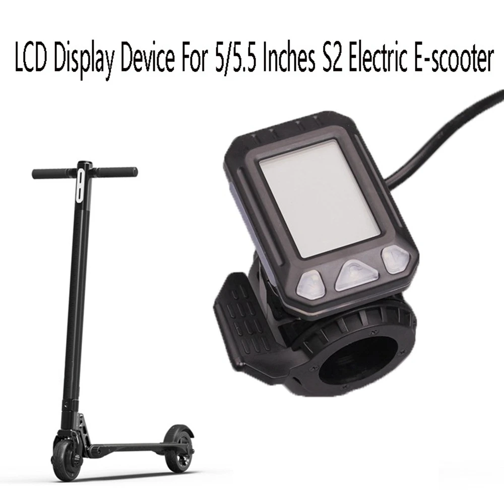 

LCD Display Device for 5/5.5 Inches S2 Electric E-Scooter Speedometer Odometer Indicator Accessories