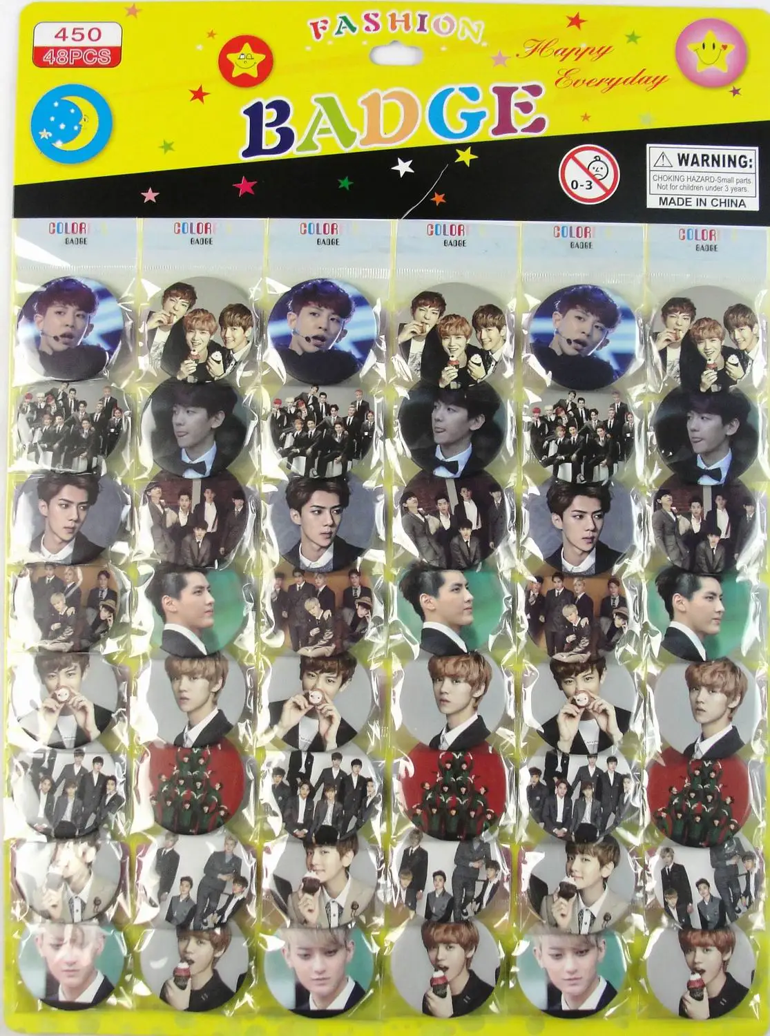 

48 Pcs/Set Kid's Cartoon anime Brooches Pin Badge 45MM 4.5CM Wholesale