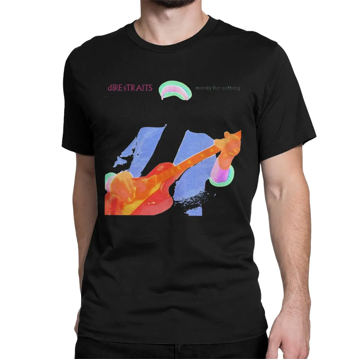 Футболки Dire Straits Money For Nothing мужские винтажные футболки из 100% хлопка футболка с