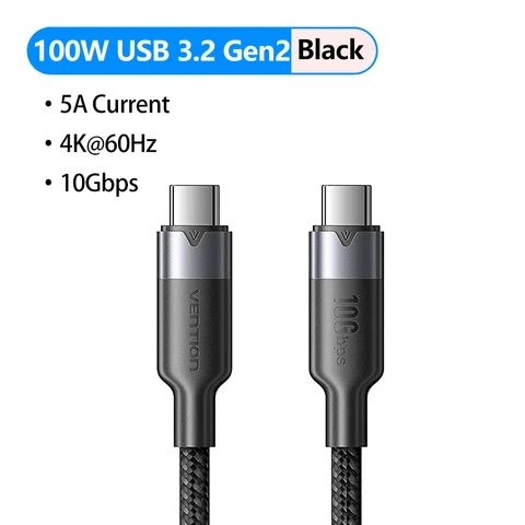 Кабель USB Type-C Vention 100 Вт