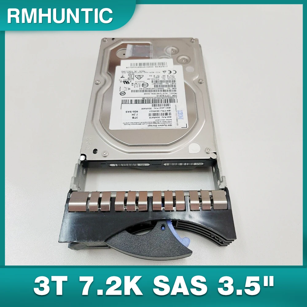 HDD For IBM Hard Disk V7000 Gen2 00AR418 00AR321 3T 7.2K SAS 3.5