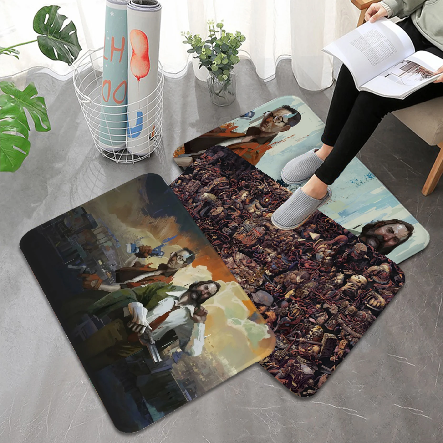 

Disco Elysium Kitchen Mat Anti-slip Absorb Water Long Strip Cushion Bedroon Mat Alfombra