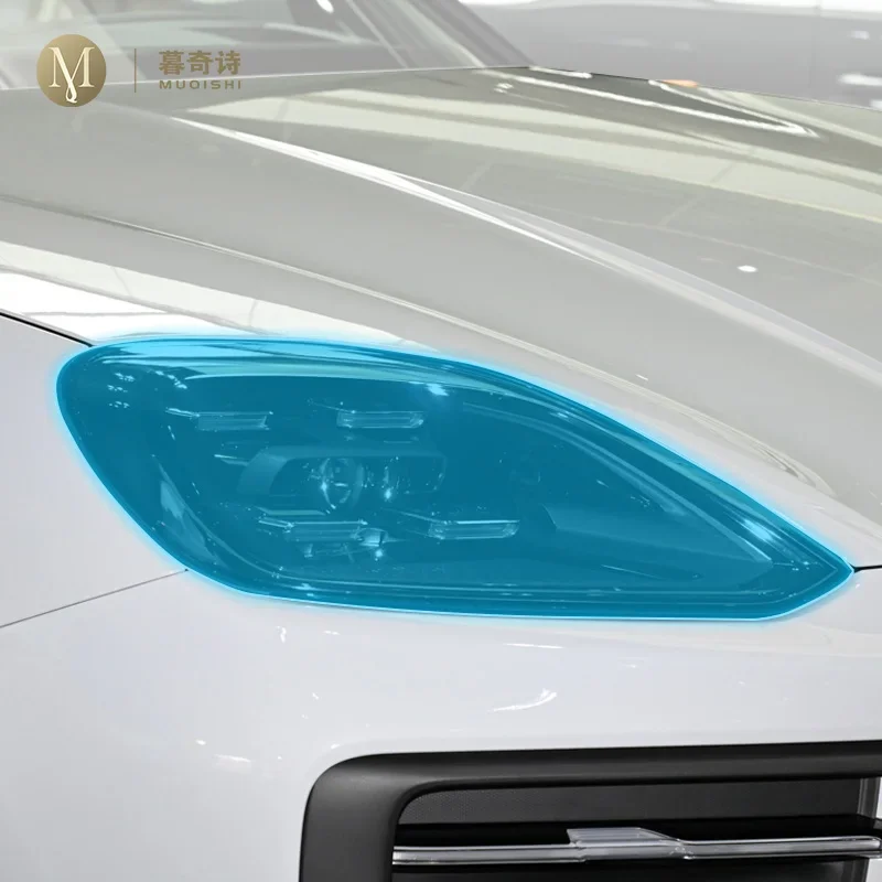 Для автомобильных фар Porsche Cayenne 2024 Противоударная защитная пленка из ТПУ с