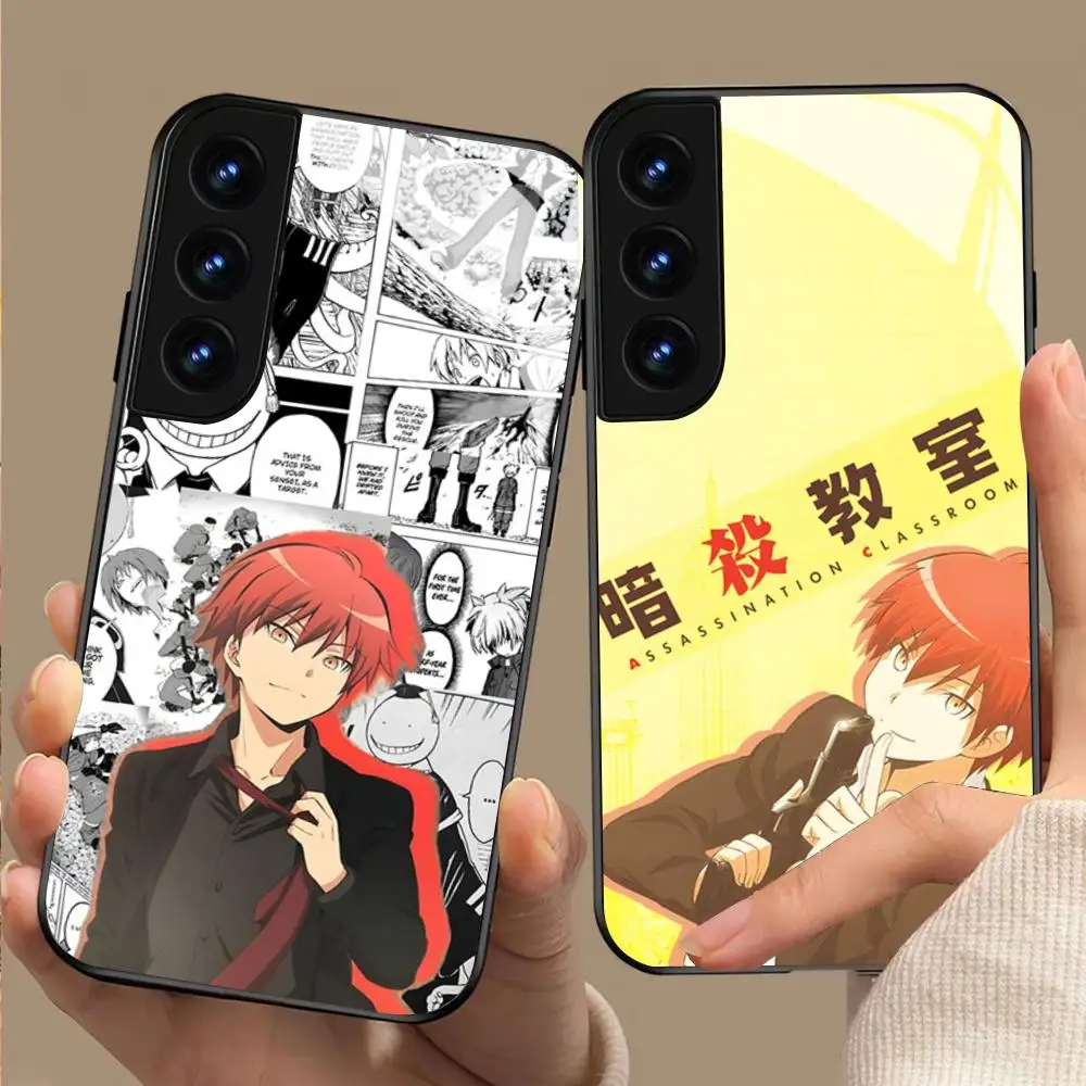 Фото Чехол для телефона Anime Karma A-akabane для Samsung Galaxy S24 S26 S25 S23 S22 S21 S20 FE Edge Plus Ultra, черный, стеклянный №1
