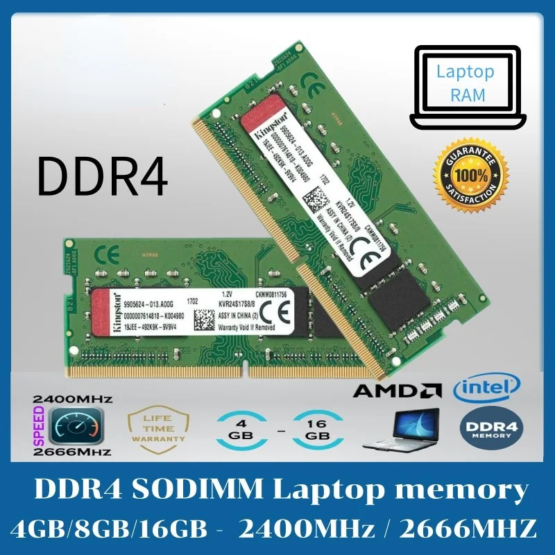 

Ddr4 Ram Sombal 4Gb / 8Gb Ddr4 2133Mhz 2400Mhz 2666Mhz 1.2 V 260pin Sodimm Notebook Laptop Memory Pc4 17000/19200/21300 Computer
