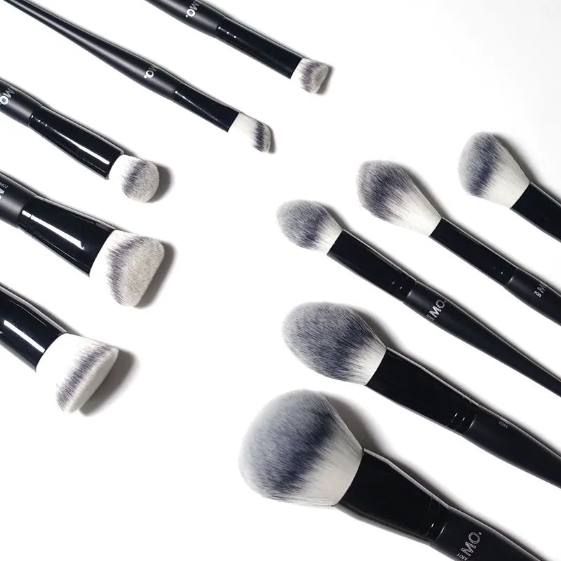 

Mo Makeup Brushes Powder Foundation Brush Blusher Concealer Bronzer Highlighter Sculpting Brush Light Dark Smoky EyeLiner Brush