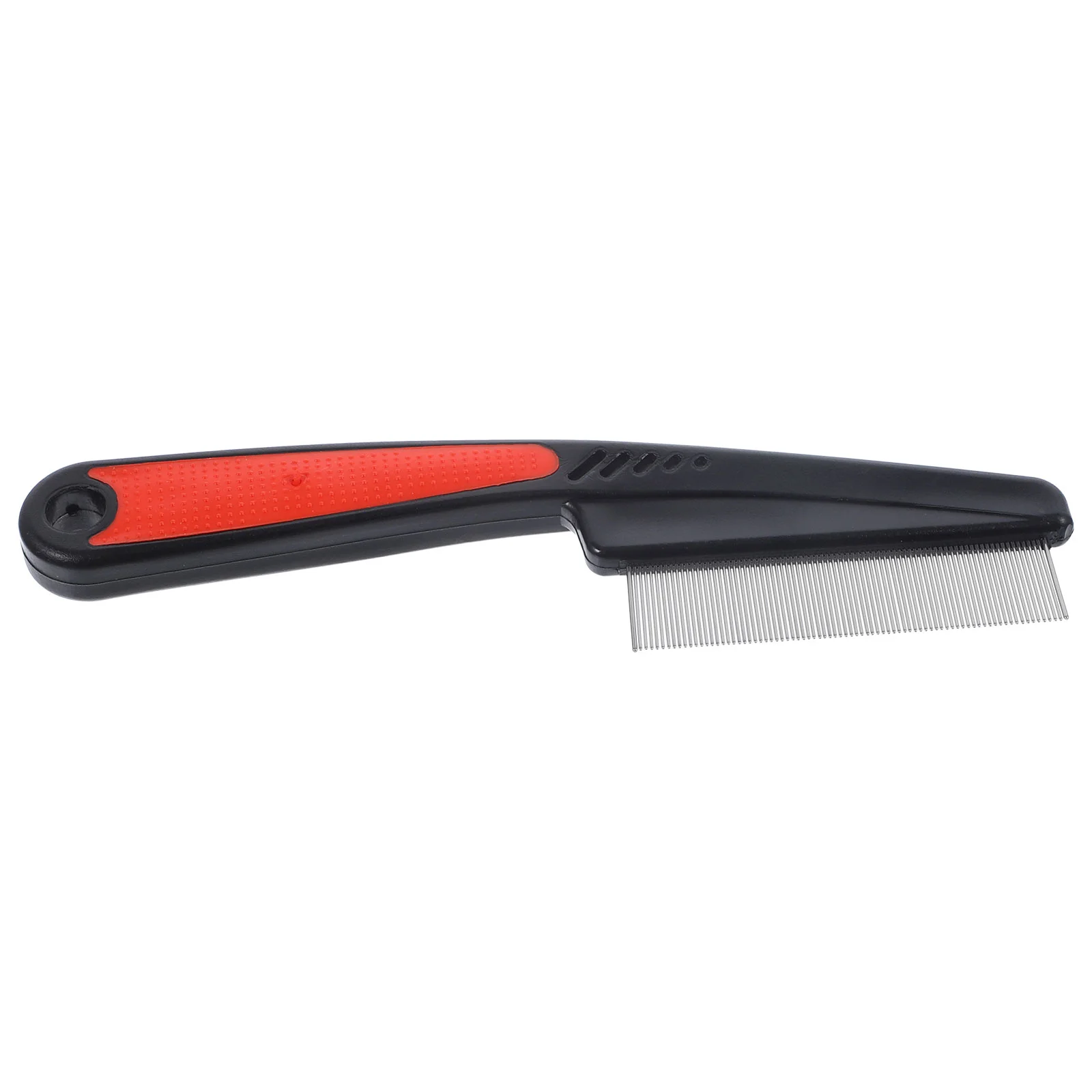 Расческа с мелкими зубьями из нержавеющей стали металлическая щетка для кожи