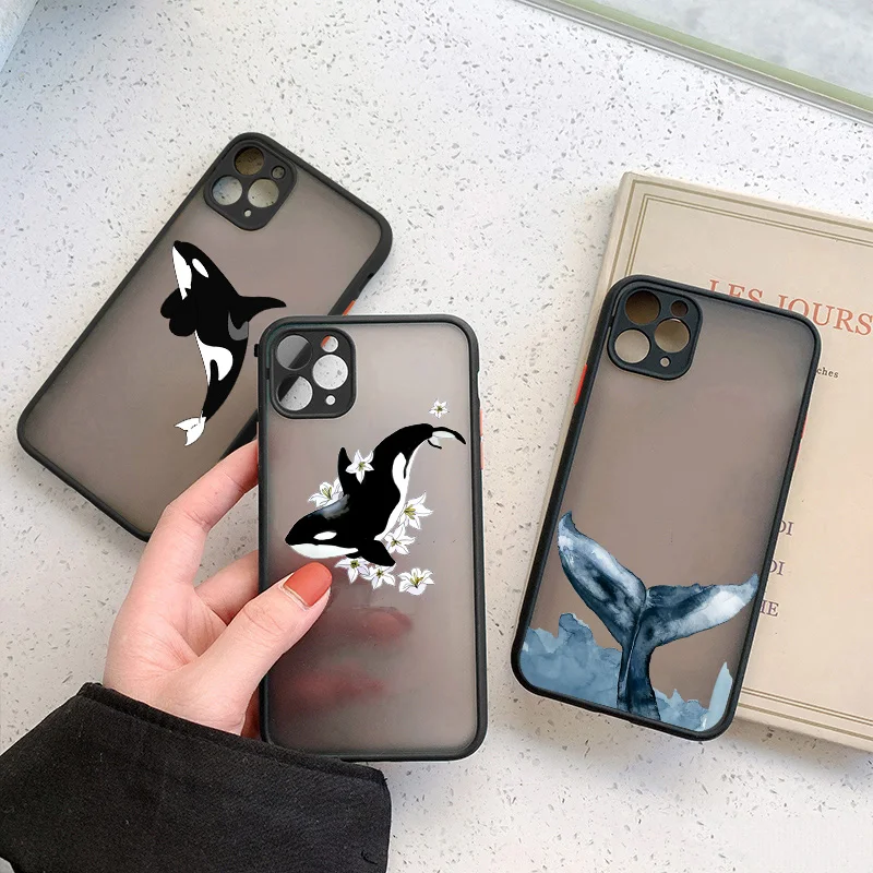 Killer Whales Ocean animals Phone Case for iPhone 13 12 11 Pro Max 13 12 Mini X XS Max XR 8 7 6 Se2020 Plus Hard Cover