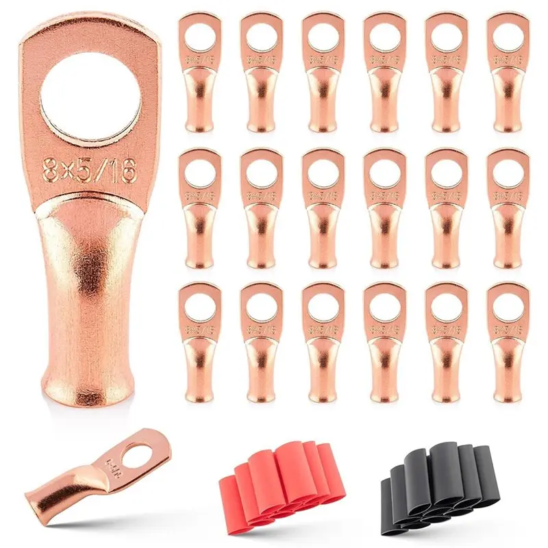 Медные кольцевые клеммы ABAH-8 AWG-5/16 20 штук