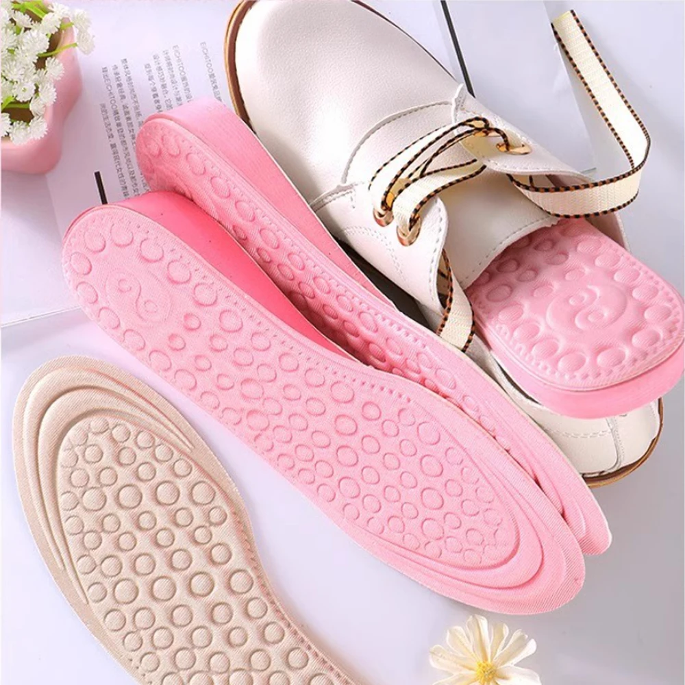 Invisible Height Increase Insoles for Women Shoes Inserts EVA Memory Foam Comfort Heightening Insoles for Feet Massage Shoe Pad