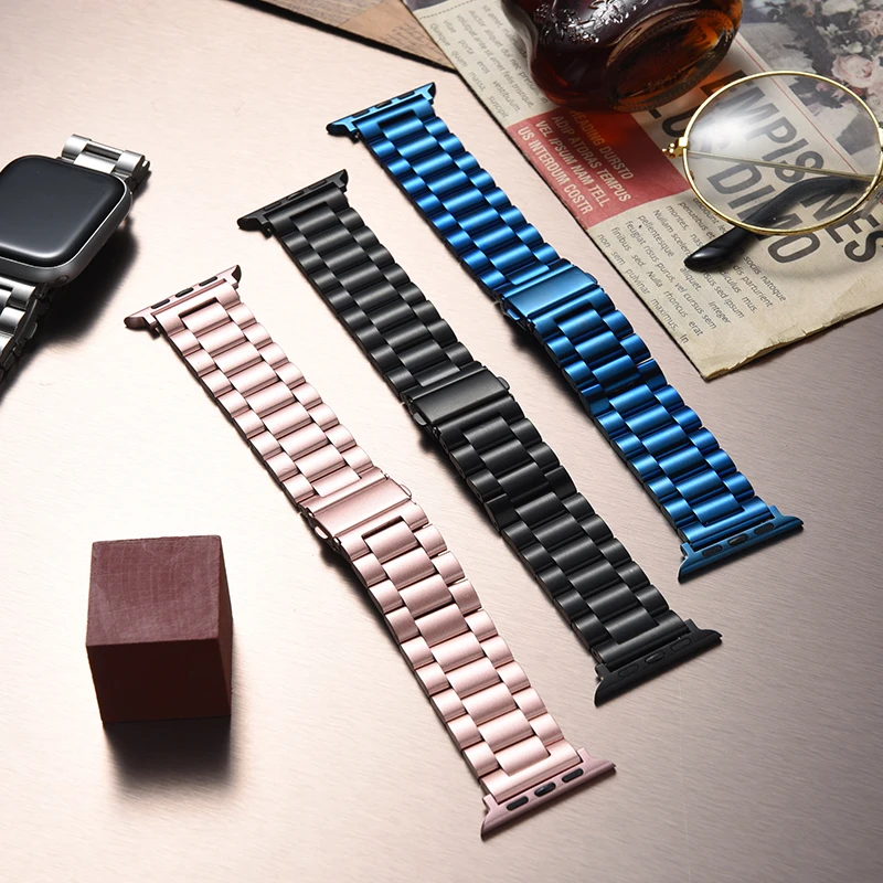 

Metal Strap for Apple Watch Band 44mm 41mm 38mm 42mm Correas 40mm 45mm Stainless Steel Bracelet iWatch Ultra 49mm 8 7 6 5 4 3 SE