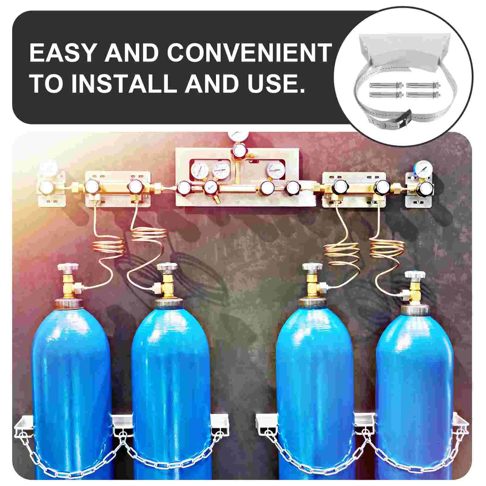 Кислородный баллон Держатель для газовой баллоны Шланг баллона с пропаном