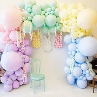 2022 126182pcs multicolor macaron pastel balloon garland rainbow latex balloons air globos birthday party wedding baby shower d
