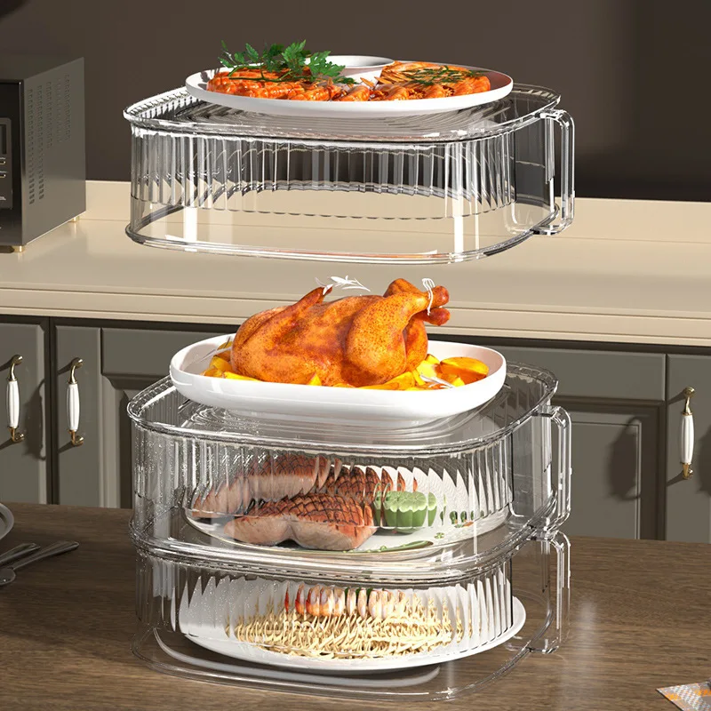 

Vegetable Cover Household Kitchen Food Multilayer Storage Rack Dust Proof Insulation Food Cover Table Multifunctional Dust Cover