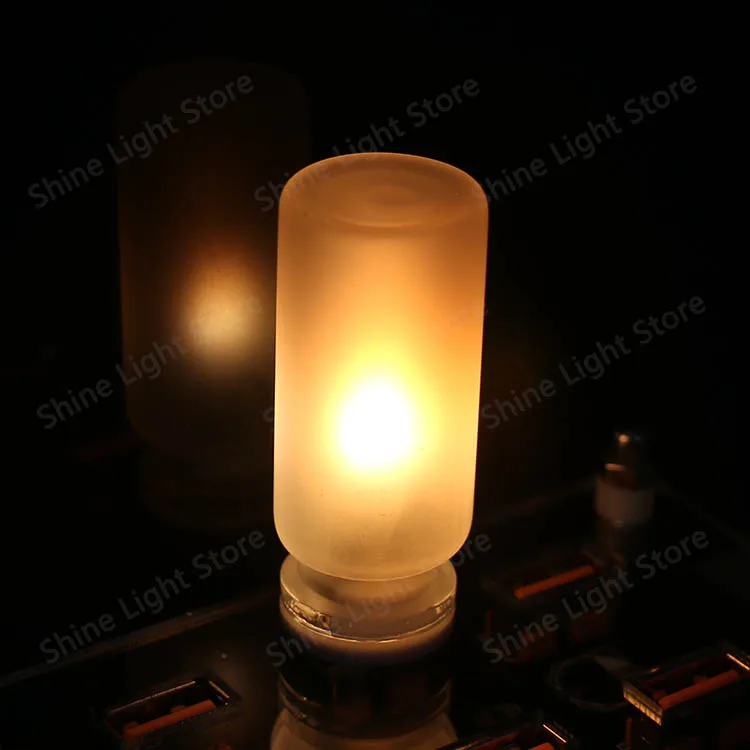 

DT&ZM USB стеклянная свеча лампа теплый свет