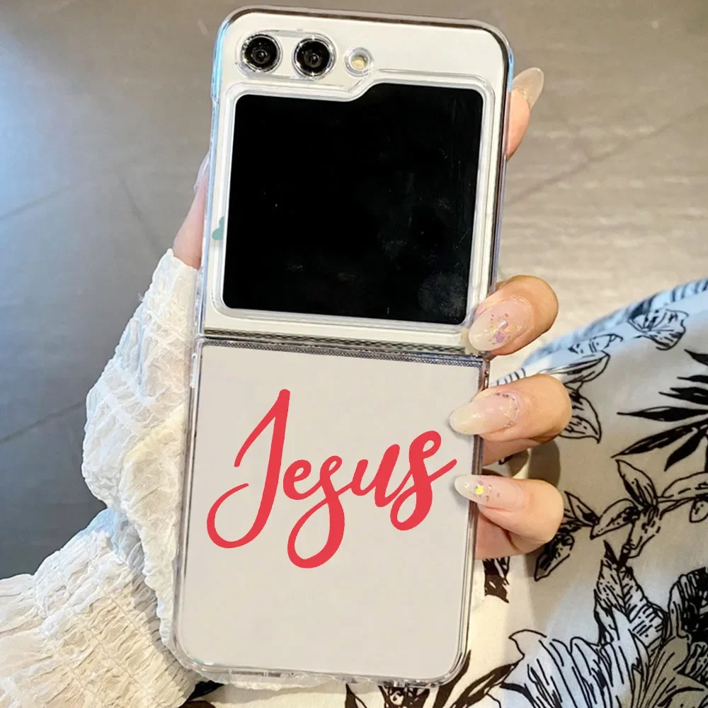 Чехол для телефона Христианская религиозная вера Иисуса Samsung Galaxy Z Flip 5 ZFlip 6