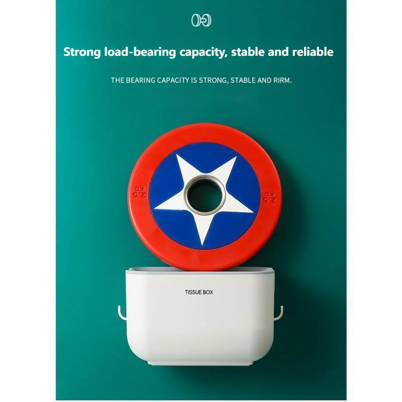 Коробка для туалетной бумаги без перфорации водонепроницаемая настенная