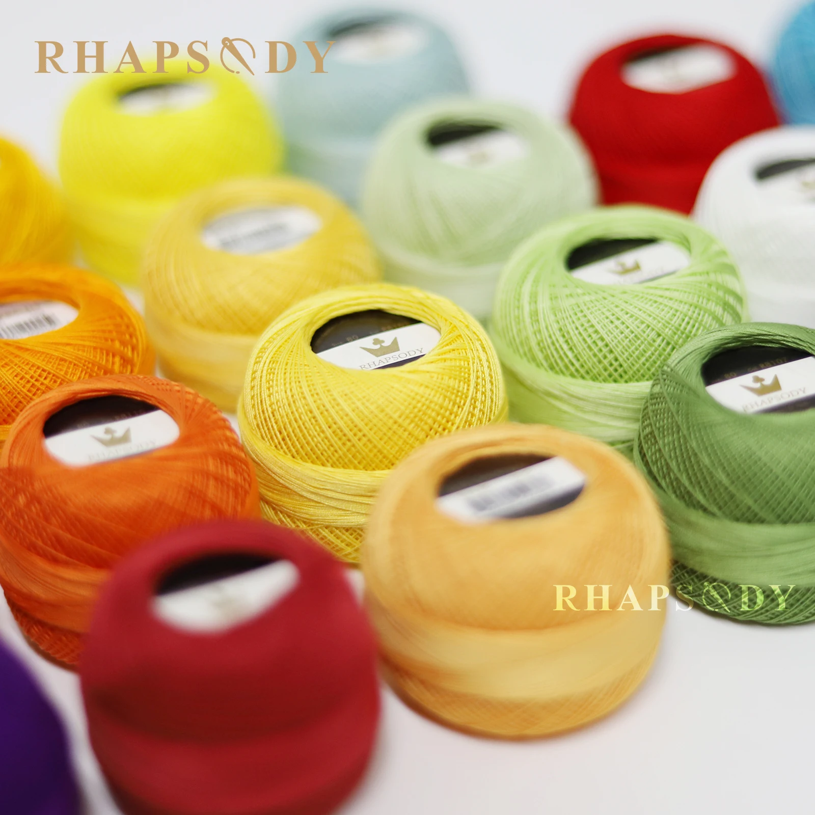 Rhapsody вязание крючком из египетского хлопка размер 80 10 грамм 184 ярдов весенний