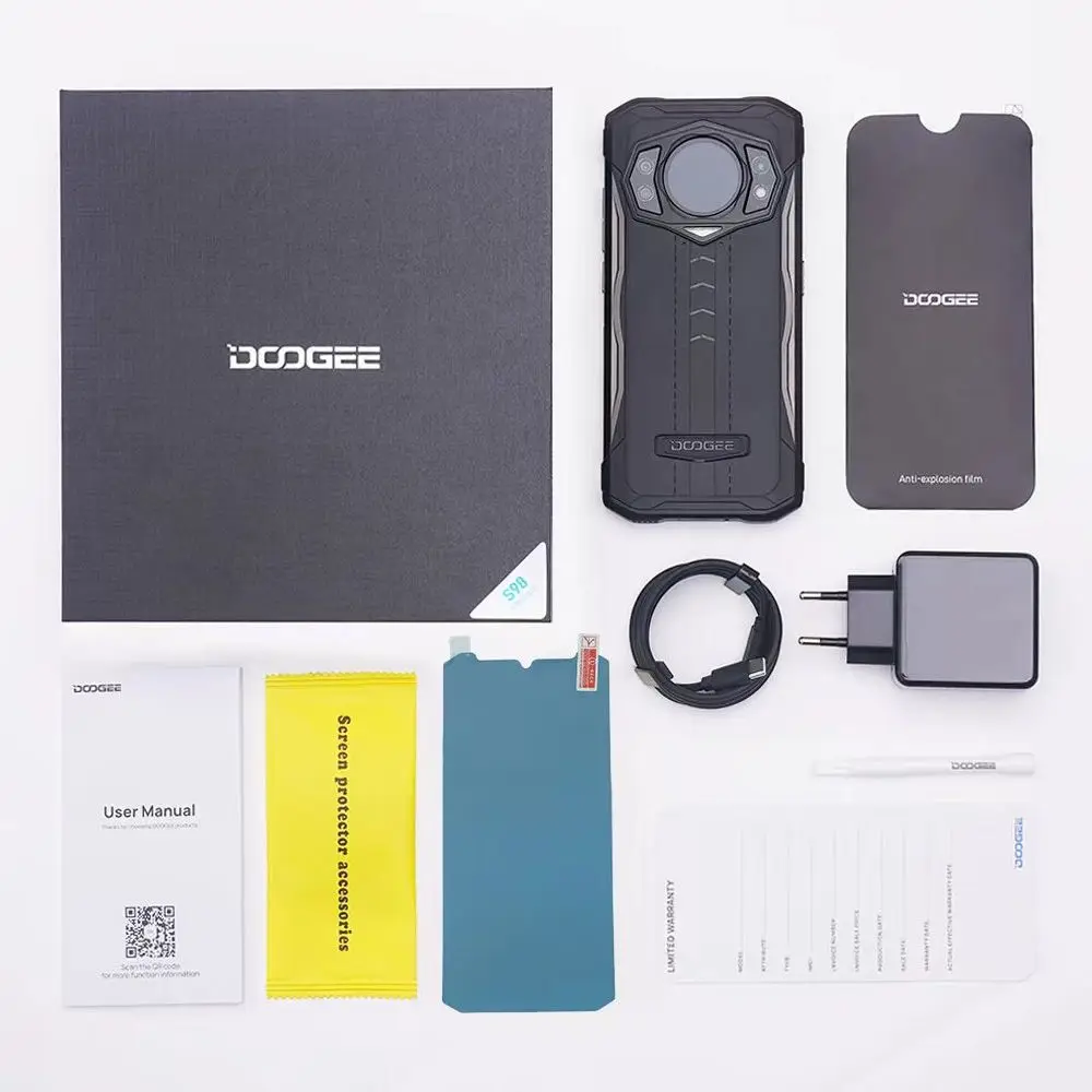 Защищенный телефон DOOGEE S98 6 3-дюймовый FHD-экран с каплевидным вырезом Helio G96 Octa Core 64MP
