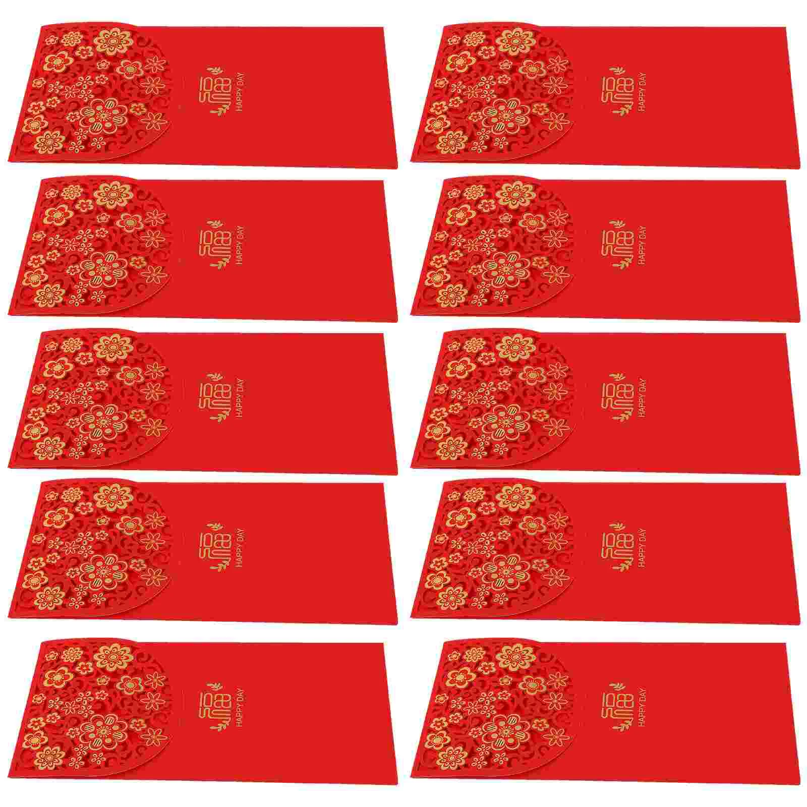 

New Year Hollow Out Red Envelope Decorative Packets Pockets Traditional Chinese Envelopes Wallet