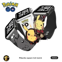 new pokemon pikachu led watch unisex digital watch electronic clock watch sports watch toy kids birthday christmas gift