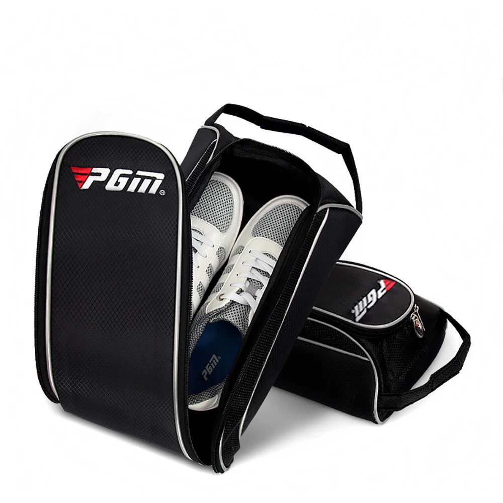 PGM Portable Golf Shoes Bag Zipper Shoe Case Breathable Water Resistant Carrier Shoe Accessory XB002